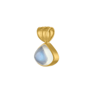 Small Rainbow Moonstone Fan Pendant