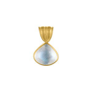 Small Rainbow Moonstone Fan Pendant