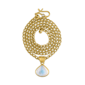 Small Moonstone Fan Pendant