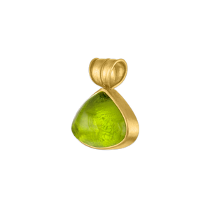 Large Peridot Fan Pendant