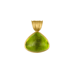 Large Peridot Fan Pendant