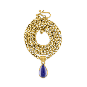 Small Tanzanite Tear Pendant