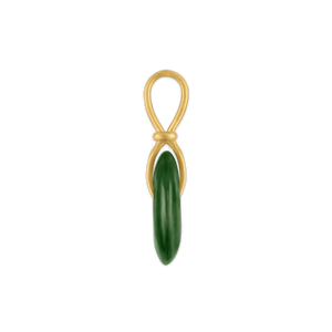 Green Tourmaline Discus Pendant