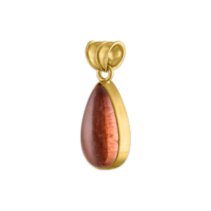 Medium Rouge Tourmaline Tear Pendant