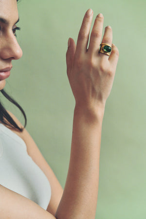 Green Tourmaline Calda Ring