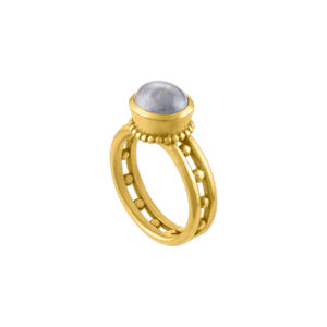 Grey Star Sapphire Seed Ring