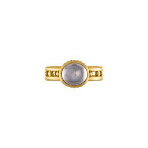 Grey Star Sapphire Seed Ring