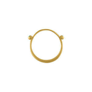 Laurus Ring with Emeralds