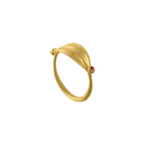 Laurus Ring with Rubies