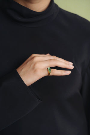 Laurel Daphne Green Tourmaline Ring