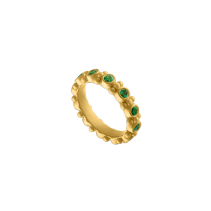 Emerald Bulla Aeon Ring