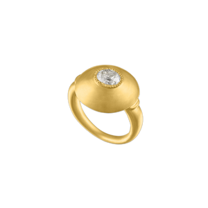 Diamond Bulla Dome Ring