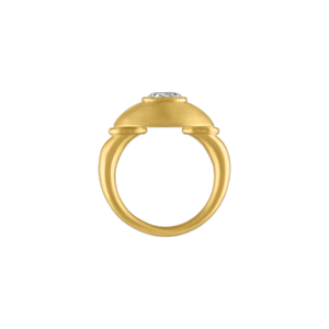 Diamond Bulla Dome Ring