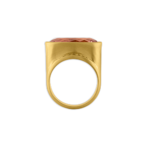 Umber Tourmaline and Diamond Melitodes Ring