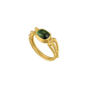 Green Tourmaline Herma Ring