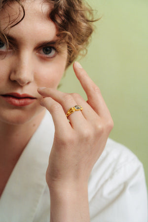 Black Diamond Herma Ring