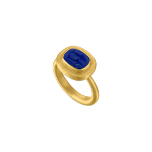 Delphis Lapis Intaglio Ring