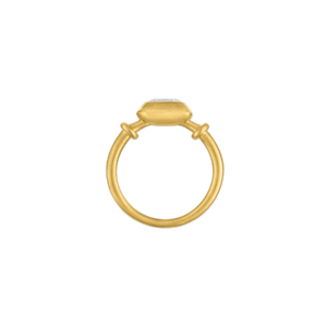 Small Diamond Cushion Capsa Ring