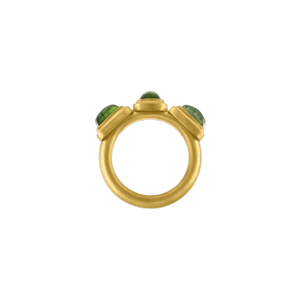 Green Tourmaline Moirai Ring