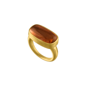 Red Tourmaline Tegula Ring