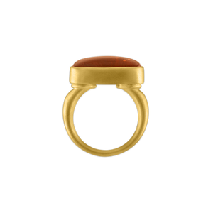 Red Tourmaline Tegula Ring