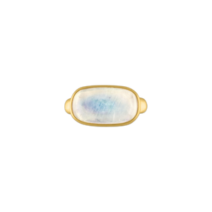 Rainbow Moonstone Tegula Ring