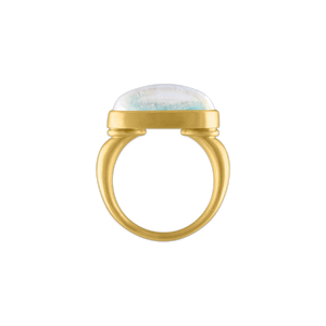 Rainbow Moonstone Tegula Ring