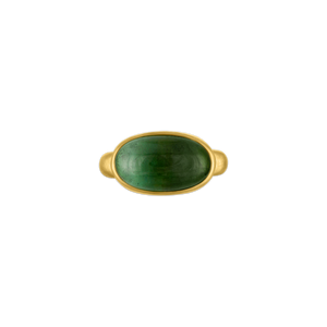 Green Tourmaline Tegula Ring