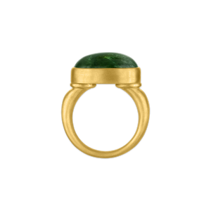 Green Tourmaline Tegula Ring