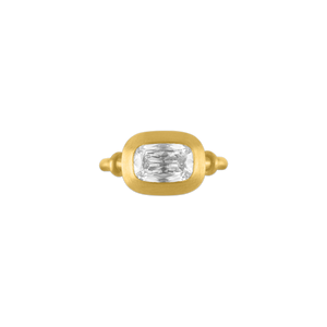 Elongated Cushion Diamond Capsa Ring