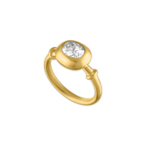 Old Mine Diamond Cushion Capsa Ring