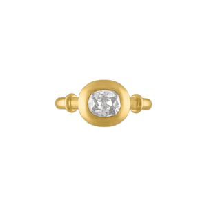 Old Mine Diamond Cushion Capsa Ring