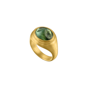Green Tourmaline Tempus Prunt Ring