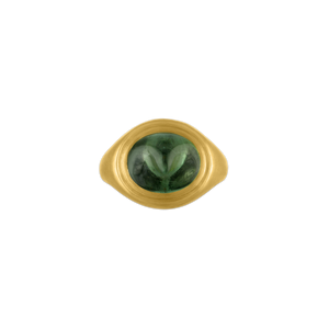 Green Tourmaline Tempus Prunt Ring