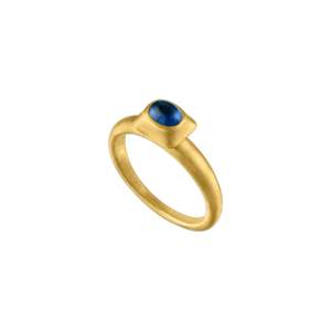 Blue Sapphire Pinch Ring