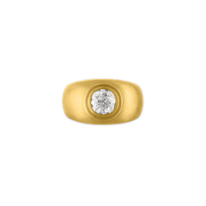 Old Mine Diamond Hamer Ring