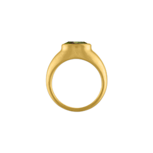 Faceted Green Tourmaline Roz Ring