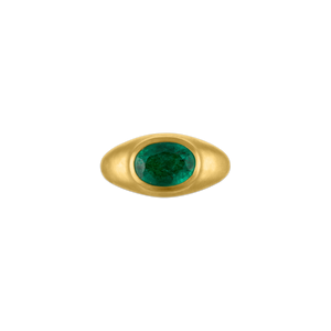 Emerald Faceted Roz Ring