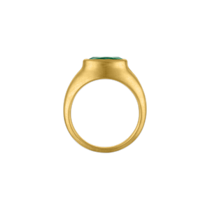 Emerald Faceted Roz Ring