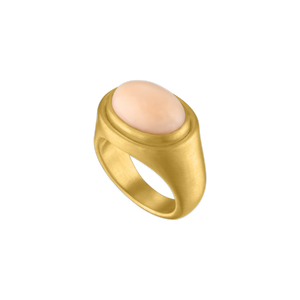 Antique Angel Skin Coral Gaea Ring