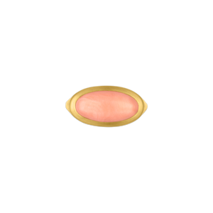 Elongated Antique Coral Gaea Ring
