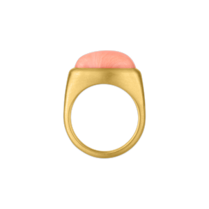 Elongated Antique Coral Gaea Ring