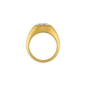 Faceted Oval Diamond Roz Ring