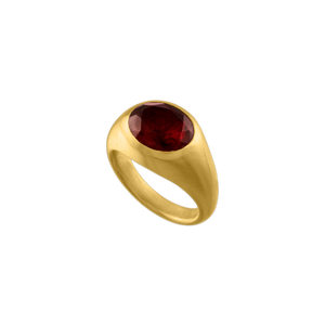 Faceted Rhodolite Garnet Gaea Roz Ring