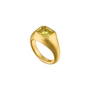 Yellow Emerald Cut Sapphire Gaea Roz Ring