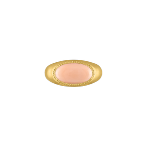 Antique Angel Skin Coral Gaea Roz Ring