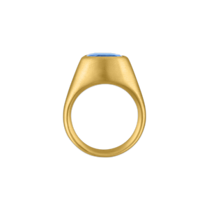 Faceted Blue Sapphire Gaea Roz Ring