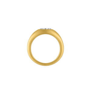 Oval Diamond Bev Ring