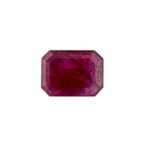Ruby Emerald Cut Block