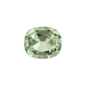 Faceted Green Tourmaline Cushion